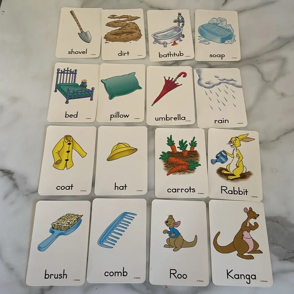 2008 Disney I Can Learn With Pooh Learning Cards - Pooh's Go-Together Game